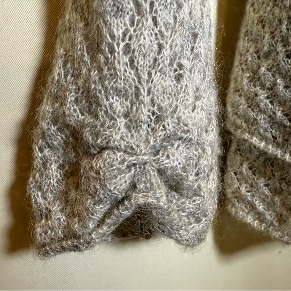 ROSIE NEIRA Anthropologie Cardigan Mohair Wool Blend Button Layered Ribbon Small - Picture 9 of 11